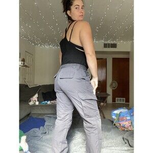 LAPG Police Tactical Pants Women's Size 12 Gray Rip Stop Charcoal Cargo Pockets